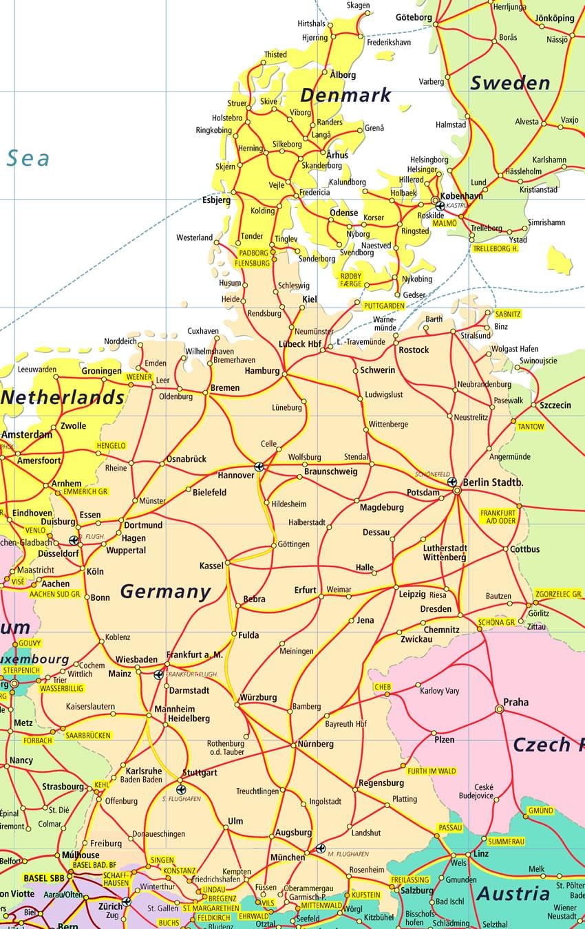 dinamarca atracções turísticas mapa