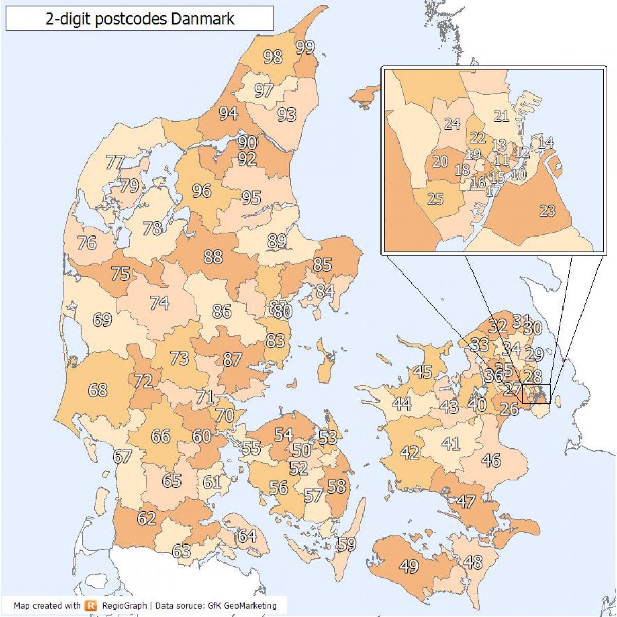 dinamarca cep mapa