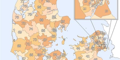 Dinamarca cep mapa