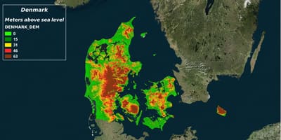 Mapa da dinamarca clima 