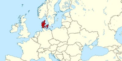 Mapa da dinamarca localização no mundo 