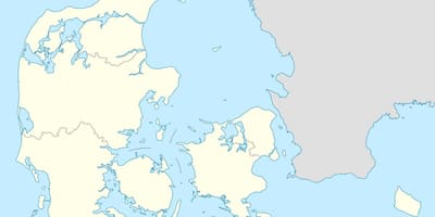 Mapa da dinamarca vetor