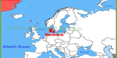 Copenhaga, dinamarca mapa da europa